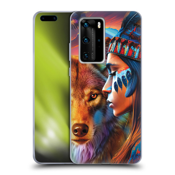Michael David Ward Animals Wolf Soft Gel Case for Huawei P40 Pro / P40 Pro Plus 5G
