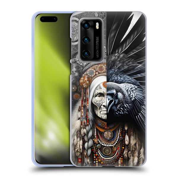Shambhala Light Visionary Art Celestial Graphics Ravens-Face Soft Gel Case for Huawei P40 5G