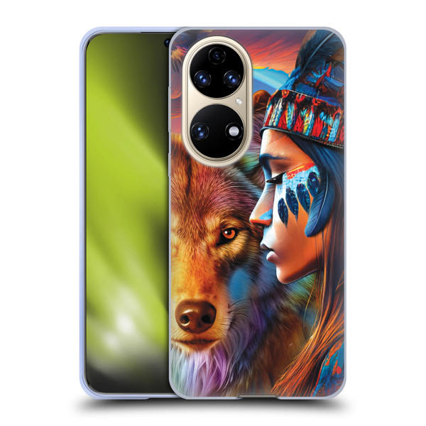 Michael David Ward Animals Wolf Soft Gel Case for Huawei P50