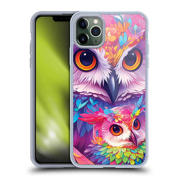 Michael David Ward Animals Owl Love You Forever Soft Gel Case for Apple iPhone 11 Pro Max