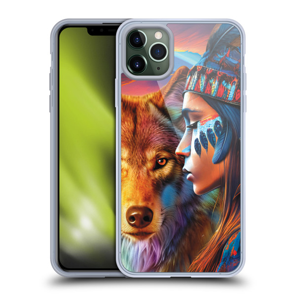Michael David Ward Animals Wolf Soft Gel Case for Apple iPhone 11 Pro Max