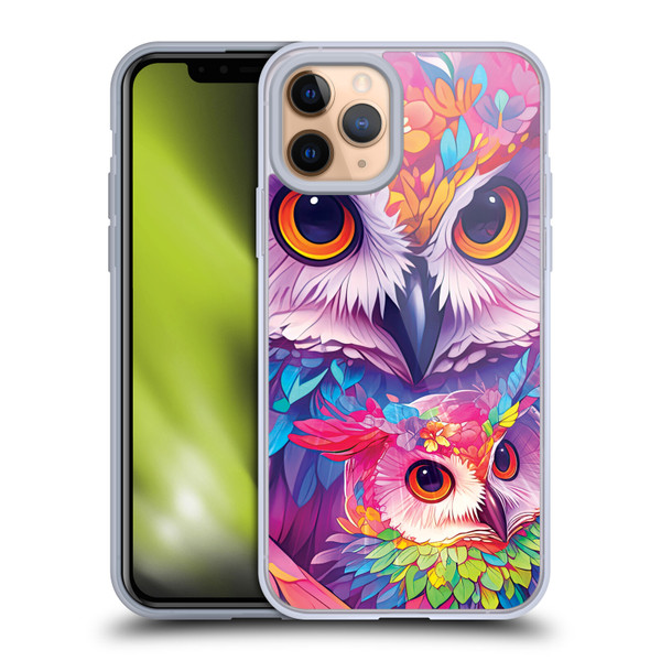 Michael David Ward Animals Owl Love You Forever Soft Gel Case for Apple iPhone 11 Pro