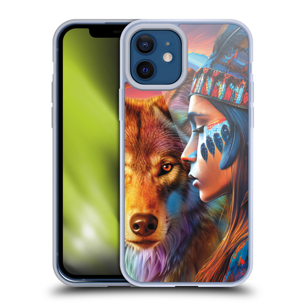 Michael David Ward Animals Wolf Soft Gel Case for Apple iPhone 12 / iPhone 12 Pro