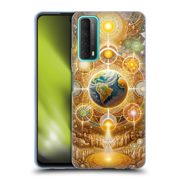 Shambhala Light Visionary Art Celestial Graphics The 9 Realms Soft Gel Case for Huawei P Smart (2021)