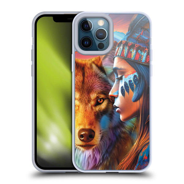 Michael David Ward Animals Wolf Soft Gel Case for Apple iPhone 12 Pro Max
