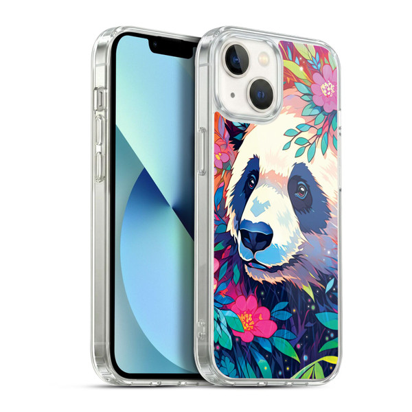 Michael David Ward Animals Panda Soft Gel Case for Apple iPhone 13