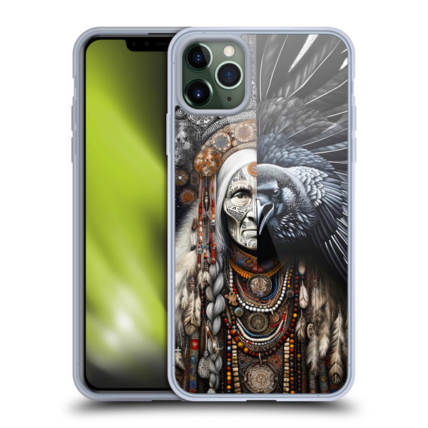 Shambhala Light Visionary Art Celestial Graphics Ravens-Face Soft Gel Case for Apple iPhone 11 Pro Max