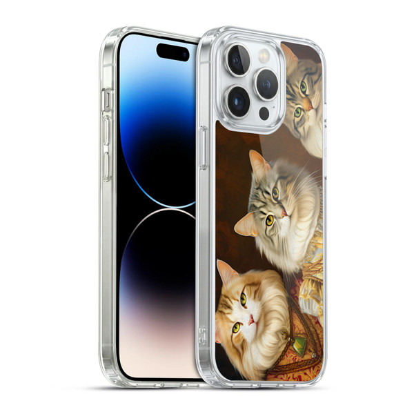 Michael David Ward Animals Fancy Cats Soft Gel Case for Apple iPhone 14 Pro Max & MagSafe