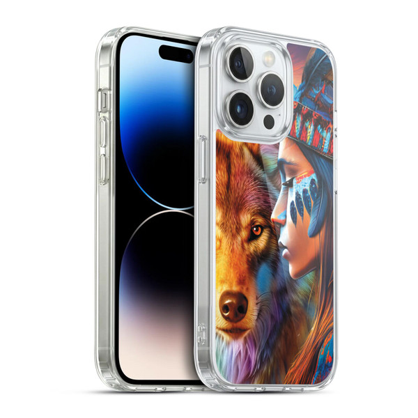 Michael David Ward Animals Wolf Soft Gel Case for Apple iPhone 14 Pro & MagSafe