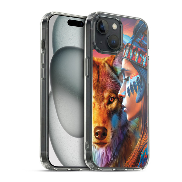 Michael David Ward Animals Wolf Soft Gel Case for Apple iPhone 15 & MagSafe
