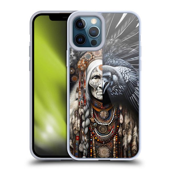 Shambhala Light Visionary Art Celestial Graphics Ravens-Face Soft Gel Case for Apple iPhone 12 Pro Max