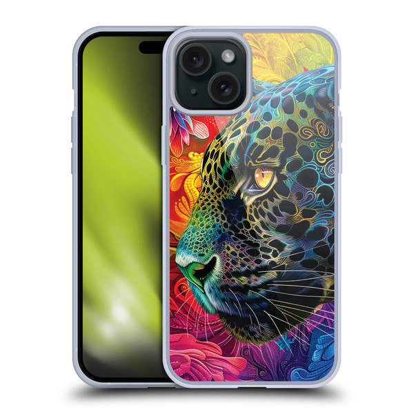 Michael David Ward Animals Wild Tapestry Soft Gel Case for Apple iPhone 15 Plus
