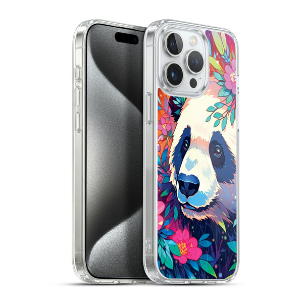 Michael David Ward Animals Panda Soft Gel Case for Apple iPhone 15 Pro Max & MagSafe