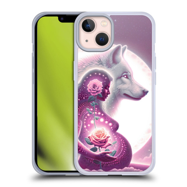 Shambhala Light Visionary Art Celestial Graphics Maternal Love Soft Gel Case for Apple iPhone 13