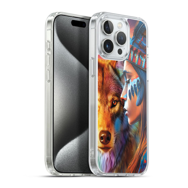 Michael David Ward Animals Wolf Soft Gel Case for Apple iPhone 15 Pro Max & MagSafe