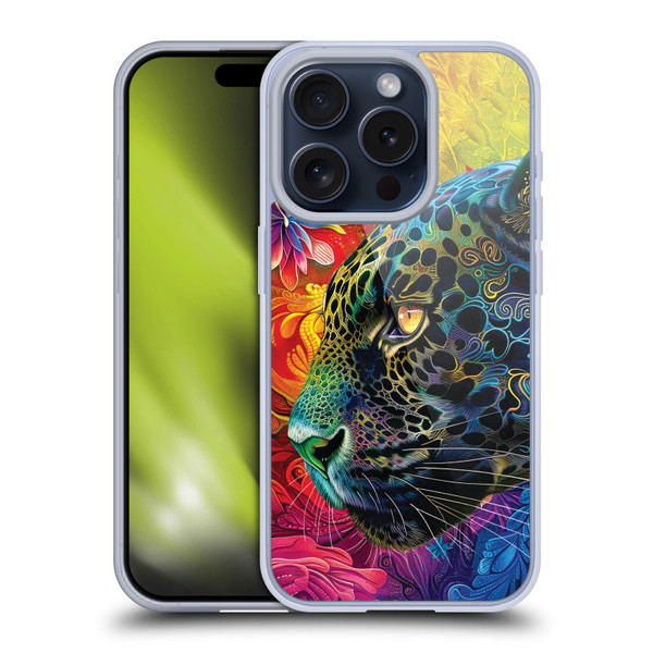 Michael David Ward Animals Wild Tapestry Soft Gel Case for Apple iPhone 15 Pro