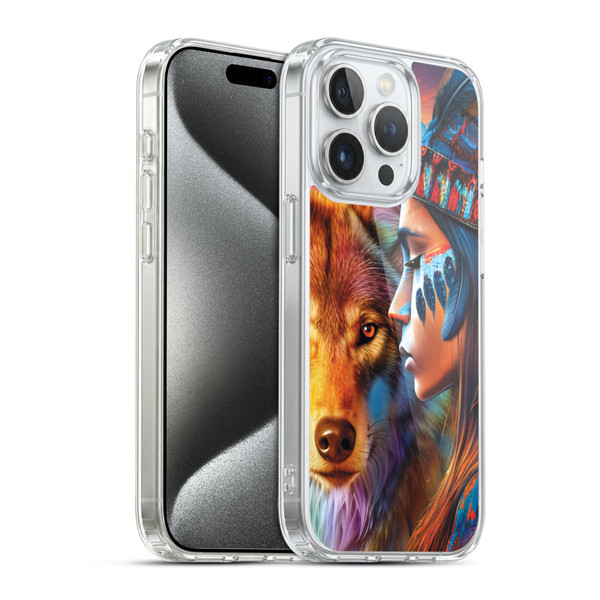 Michael David Ward Animals Wolf Soft Gel Case for Apple iPhone 15 Pro & MagSafe