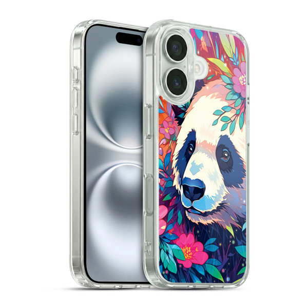 Michael David Ward Animals Panda Soft Gel Case for Apple iPhone 16 & MagSafe