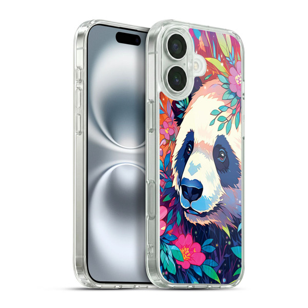Michael David Ward Animals Panda Soft Gel Case for Apple iPhone 16 Plus & MagSafe