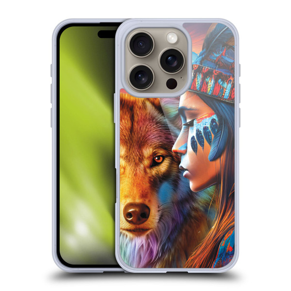 Michael David Ward Animals Wolf Soft Gel Case for Apple iPhone 16 Pro