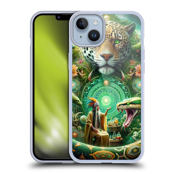 Shambhala Light Visionary Art Celestial Graphics Jungle Life Soft Gel Case for Apple iPhone 14 Plus