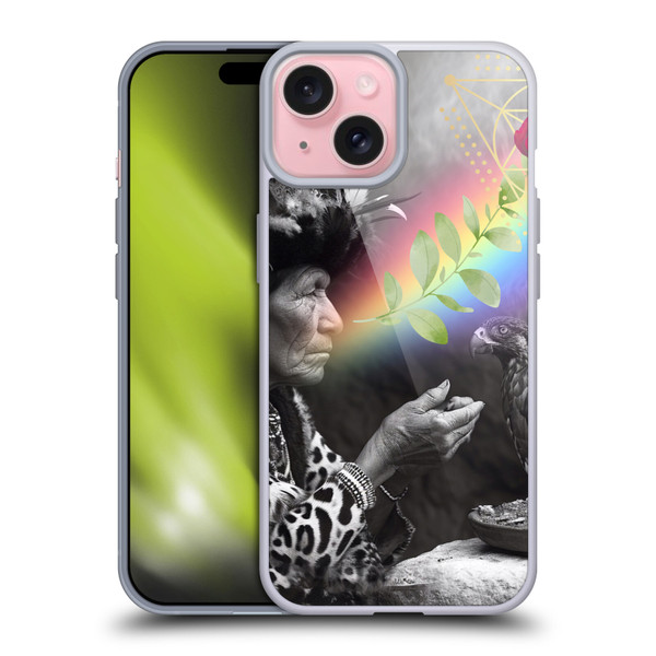 Shambhala Light Visionary Art Celestial Graphics Rosey Visions Soft Gel Case for Apple iPhone 15