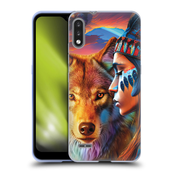 Michael David Ward Animals Wolf Soft Gel Case for LG K22