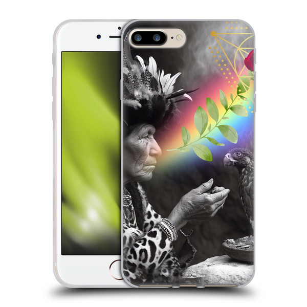 Shambhala Light Visionary Art Celestial Graphics Rosey Visions Soft Gel Case for Apple iPhone 7 Plus / iPhone 8 Plus