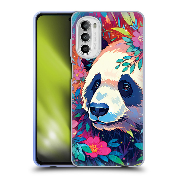 Michael David Ward Animals Panda Soft Gel Case for Motorola Moto G52