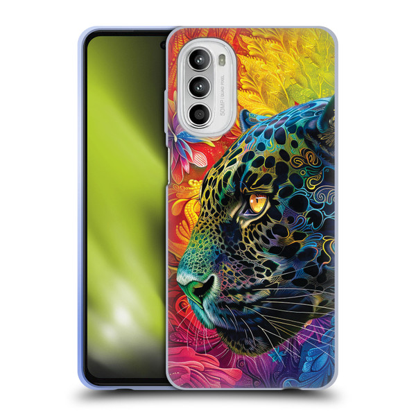 Michael David Ward Animals Wild Tapestry Soft Gel Case for Motorola Moto G52