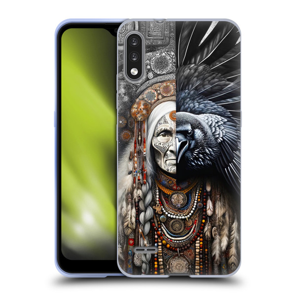 Shambhala Light Visionary Art Celestial Graphics Ravens-Face Soft Gel Case for LG K22