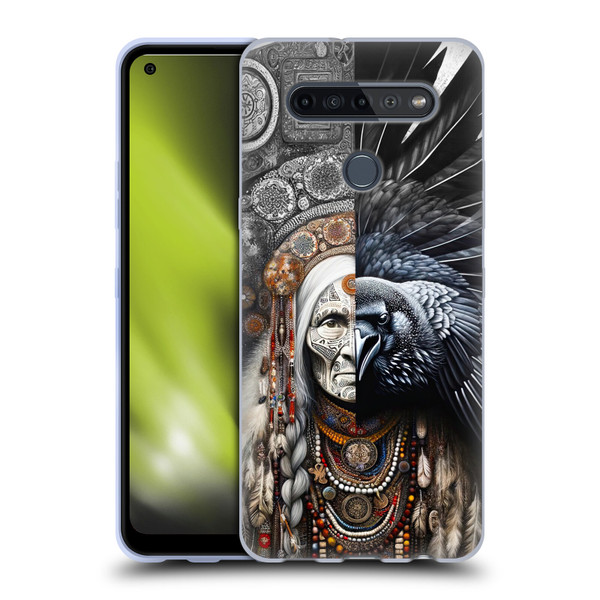 Shambhala Light Visionary Art Celestial Graphics Ravens-Face Soft Gel Case for LG K51S