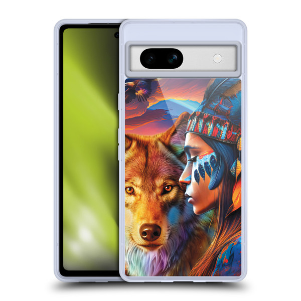 Michael David Ward Animals Wolf Soft Gel Case for Google Pixel 7a