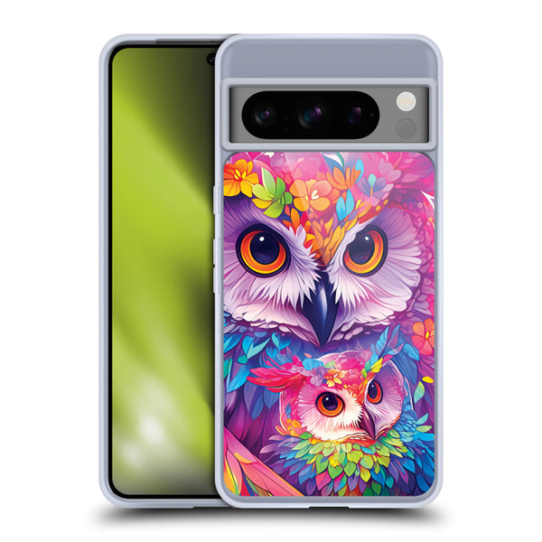 Michael David Ward Animals Owl Love You Forever Soft Gel Case for Google Pixel 8 Pro