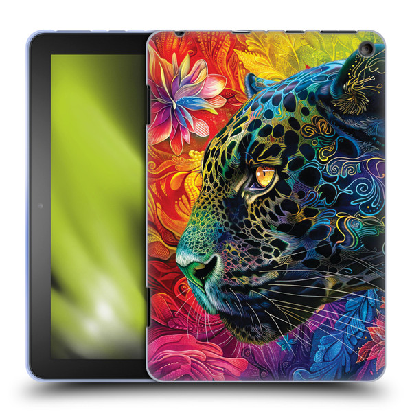 Michael David Ward Animals Wild Tapestry Soft Gel Case for Amazon Fire HD 8/Fire HD 8 Plus 2020