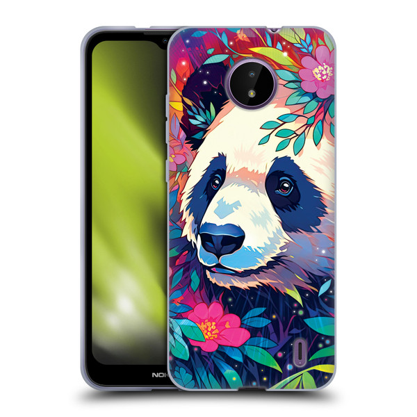 Michael David Ward Animals Panda Soft Gel Case for Nokia C10 / C20