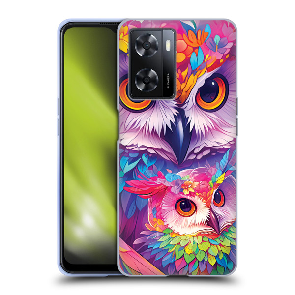 Michael David Ward Animals Owl Love You Forever Soft Gel Case for OPPO A57s