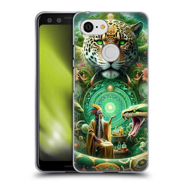 Shambhala Light Visionary Art Celestial Graphics Jungle Life Soft Gel Case for Google Pixel 3