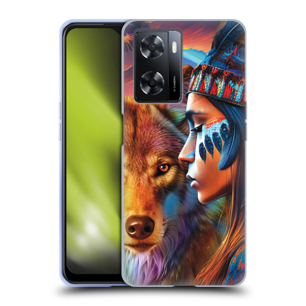 Michael David Ward Animals Wolf Soft Gel Case for OPPO A57s