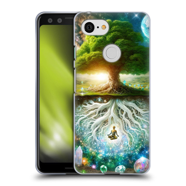Shambhala Light Visionary Art Celestial Graphics Tree Of Life Soft Gel Case for Google Pixel 3