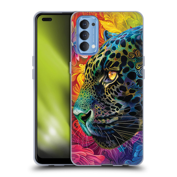 Michael David Ward Animals Wild Tapestry Soft Gel Case for OPPO Reno 4 5G
