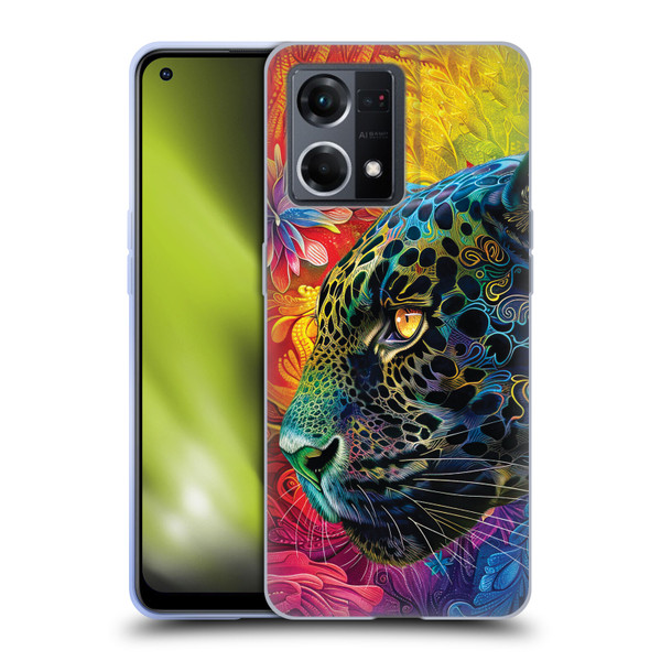 Michael David Ward Animals Wild Tapestry Soft Gel Case for OPPO Reno8 4G