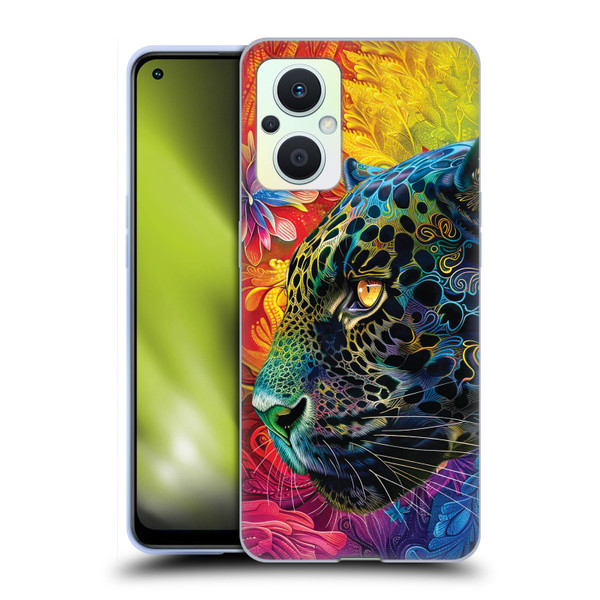 Michael David Ward Animals Wild Tapestry Soft Gel Case for OPPO Reno8 Lite