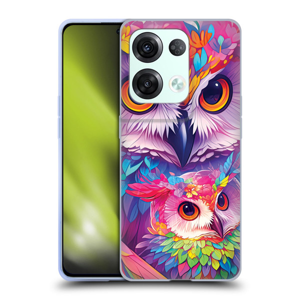 Michael David Ward Animals Owl Love You Forever Soft Gel Case for OPPO Reno8 Pro