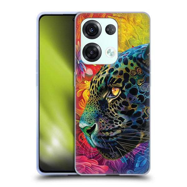 Michael David Ward Animals Wild Tapestry Soft Gel Case for OPPO Reno8 Pro