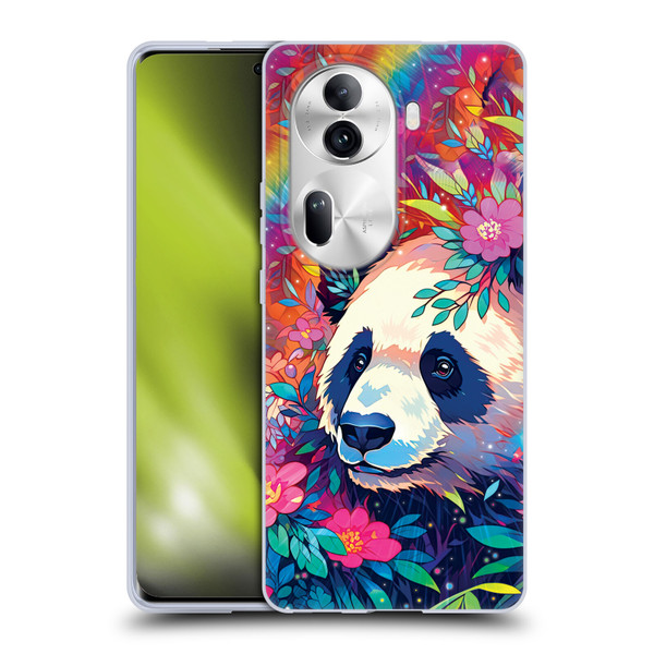 Michael David Ward Animals Panda Soft Gel Case for OPPO Reno11 Pro