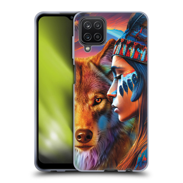 Michael David Ward Animals Wolf Soft Gel Case for Samsung Galaxy A12 (2020)