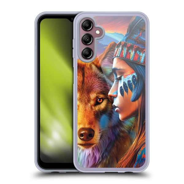 Michael David Ward Animals Wolf Soft Gel Case for Samsung Galaxy A14 5G