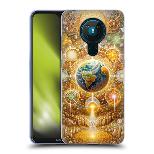 Shambhala Light Visionary Art Celestial Graphics The 9 Realms Soft Gel Case for Nokia 5.3