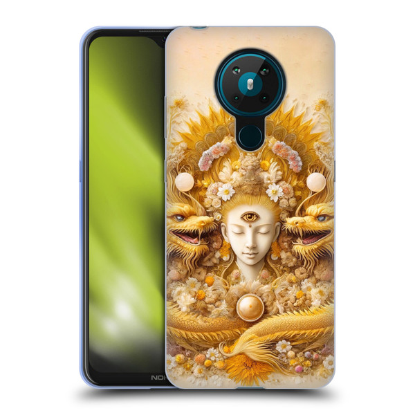 Shambhala Light Visionary Art Celestial Graphics Lucky Dragons Soft Gel Case for Nokia 5.3